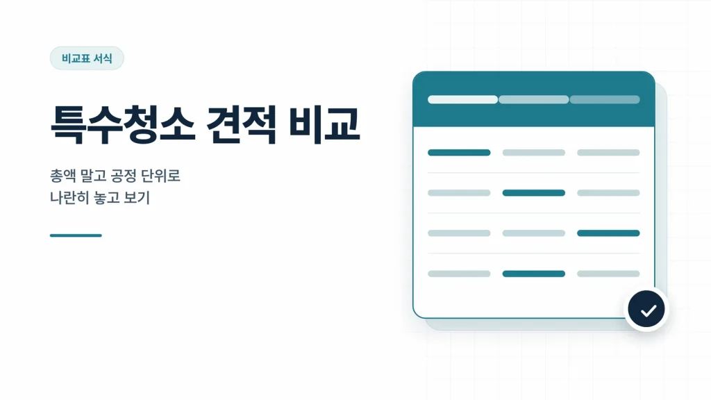 특수청소 견적 비교 썸네일
