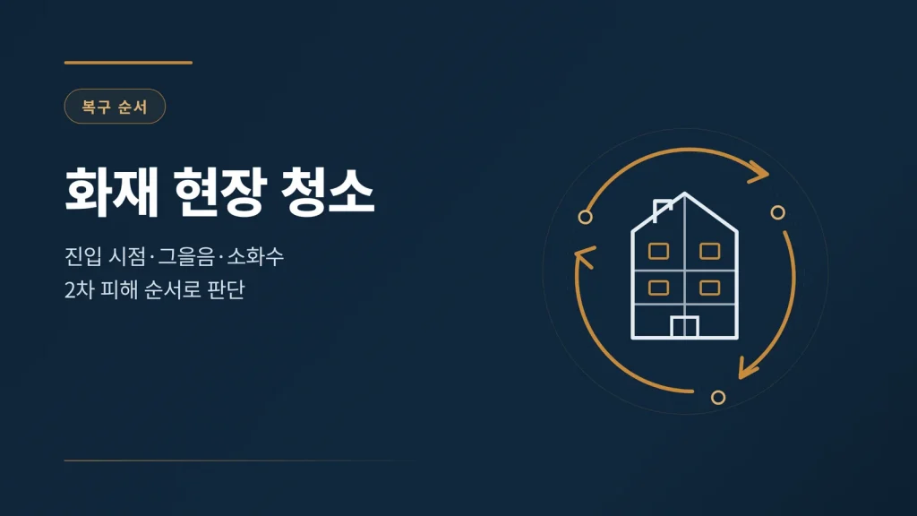 화재 현장 청소 썸네일